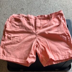 Gloria Vanderbilt Pink Bermuda Shorts Casual Cotton Blend